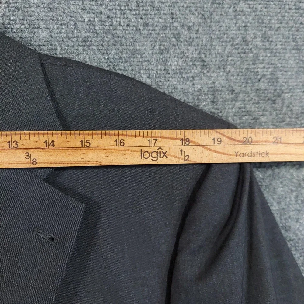 Jos. A. Bank Signature Suit Mens 42L 34x32 Gray Wool Silk Classic Fit 2 Piece